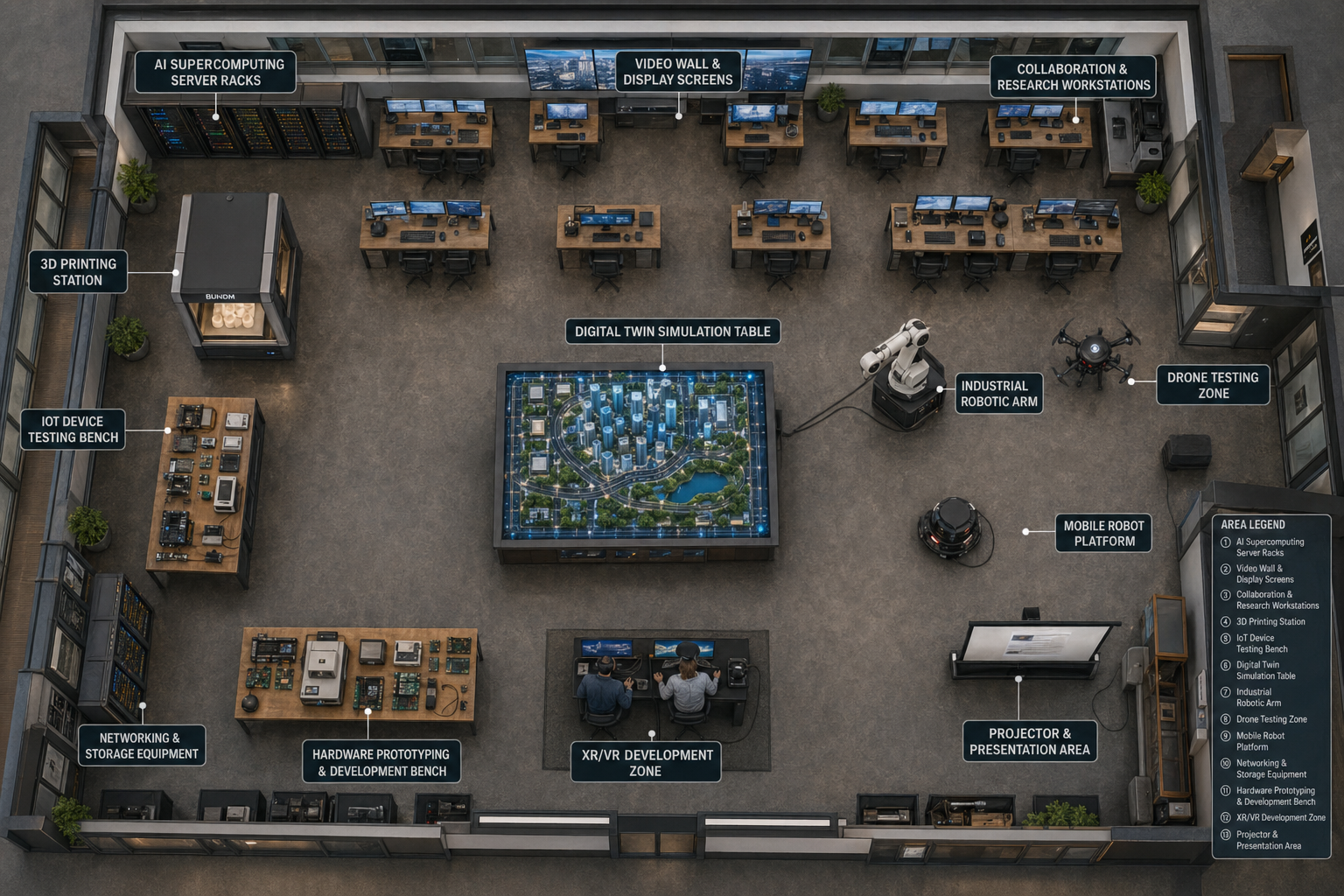 Smart World Lab floor plan